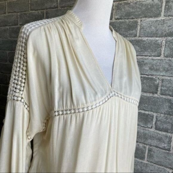 Magali Pascal Ivory Cream Embroidered Floral Dress - Picture 4 of 12